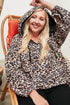 Leopard Plus Size Active Leopard Print Hoodie